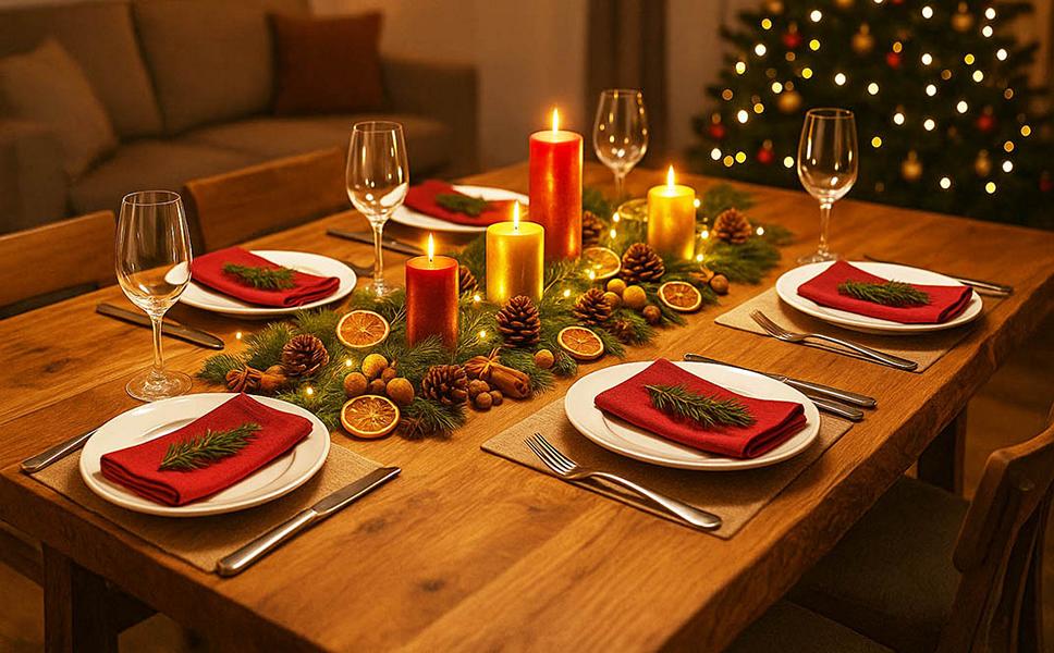 Esszimmertisch: Einfache Deko für 4 Jahreszeiten