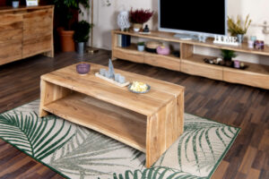 Wie pflegt man einen Baumkantentisch bzw. Massivholzmöbel? 2 Couchtisch mit Baumkante